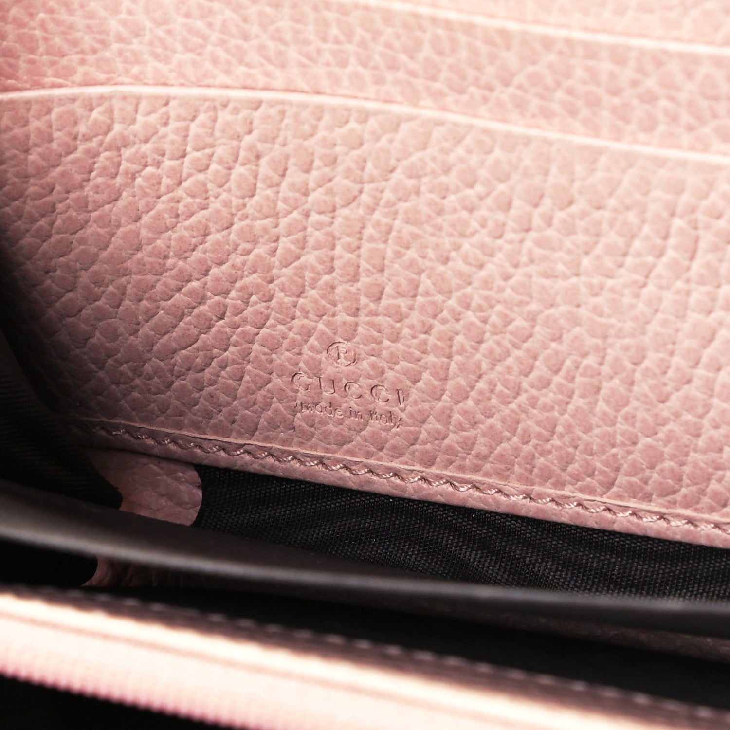 Gucci Dollar Calfskin GG Marmont Zip Around Wallet Perfect Pink 11 of 20