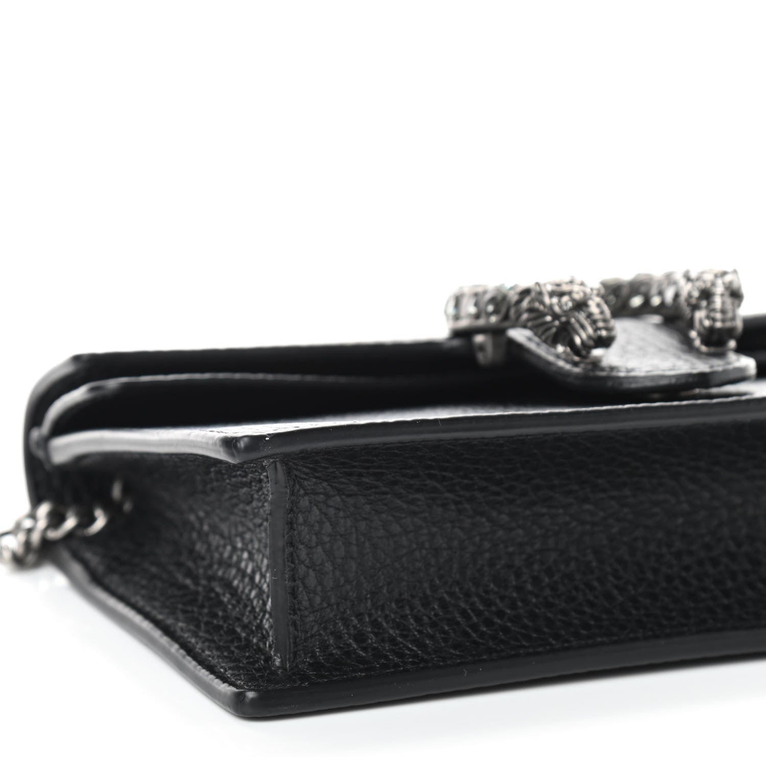 Gucci Calfskin Super Mini Dionysus Shoulder Bag Black 7 of 8