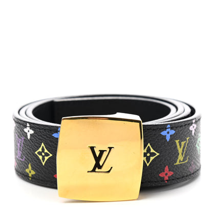Louis Vuitton Monogram Multicolor Ceinture Belt 80 32 Black 1 of 6