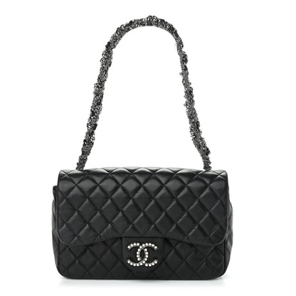 Chanel Lambskin Medium Westminster Pearl Flap Black 1 of 10