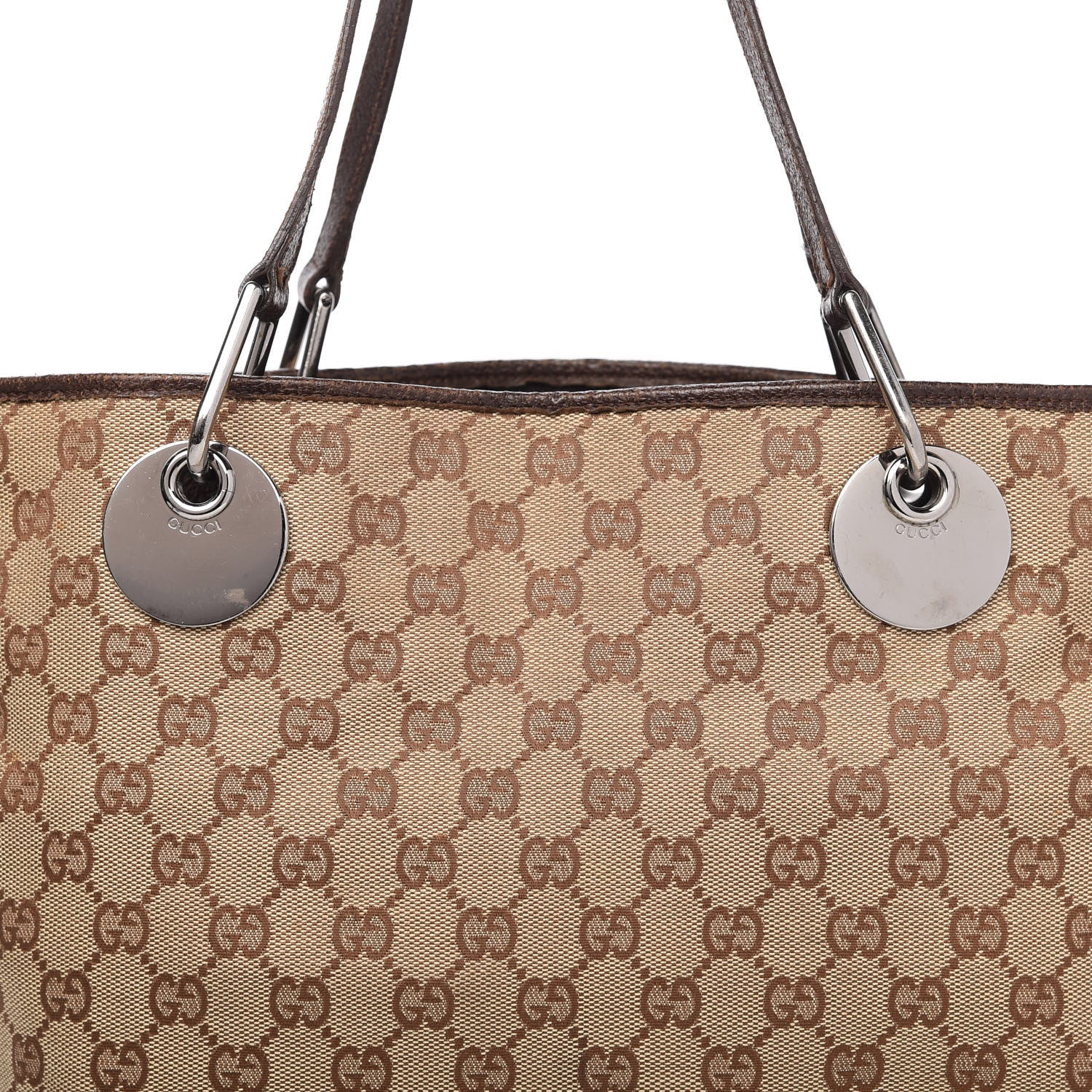 Gucci Monogram Large Eclipse Tote Brown 10 of 14