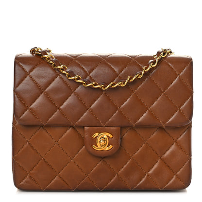 Chanel Lambskin Quilted Small Single Flap Brown 1 of 10