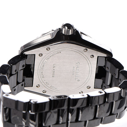 Chanel Stainless Steel Ceramic 38mm J12 Automatic Watch Black 4 of 6