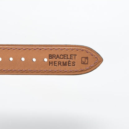 Hermes Epsom Heure H Hour Watch PM Strap Havane 3 of 3