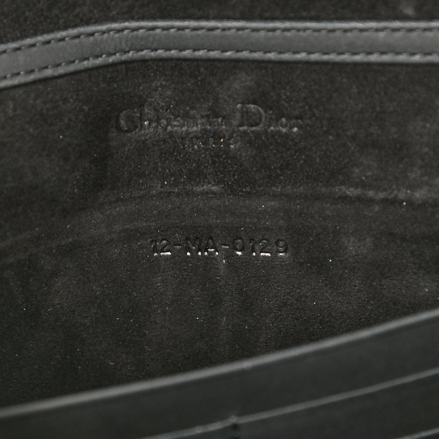 Ultra Matte Calfskin Saddle Chain Pouch Black