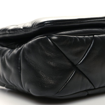 Prada Nappa Metal Quilted Small Patchwork System Flap Bag Black 8 of 9