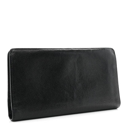 Chanel Grained Calfskin CC Button Yen Wallet Black 3 of 8