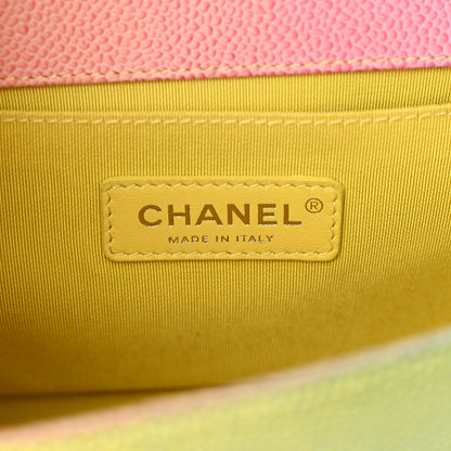 Chanel Caviar Quilted Medium Cuba Rainbow Boy Flap Multicolor 6 of 11