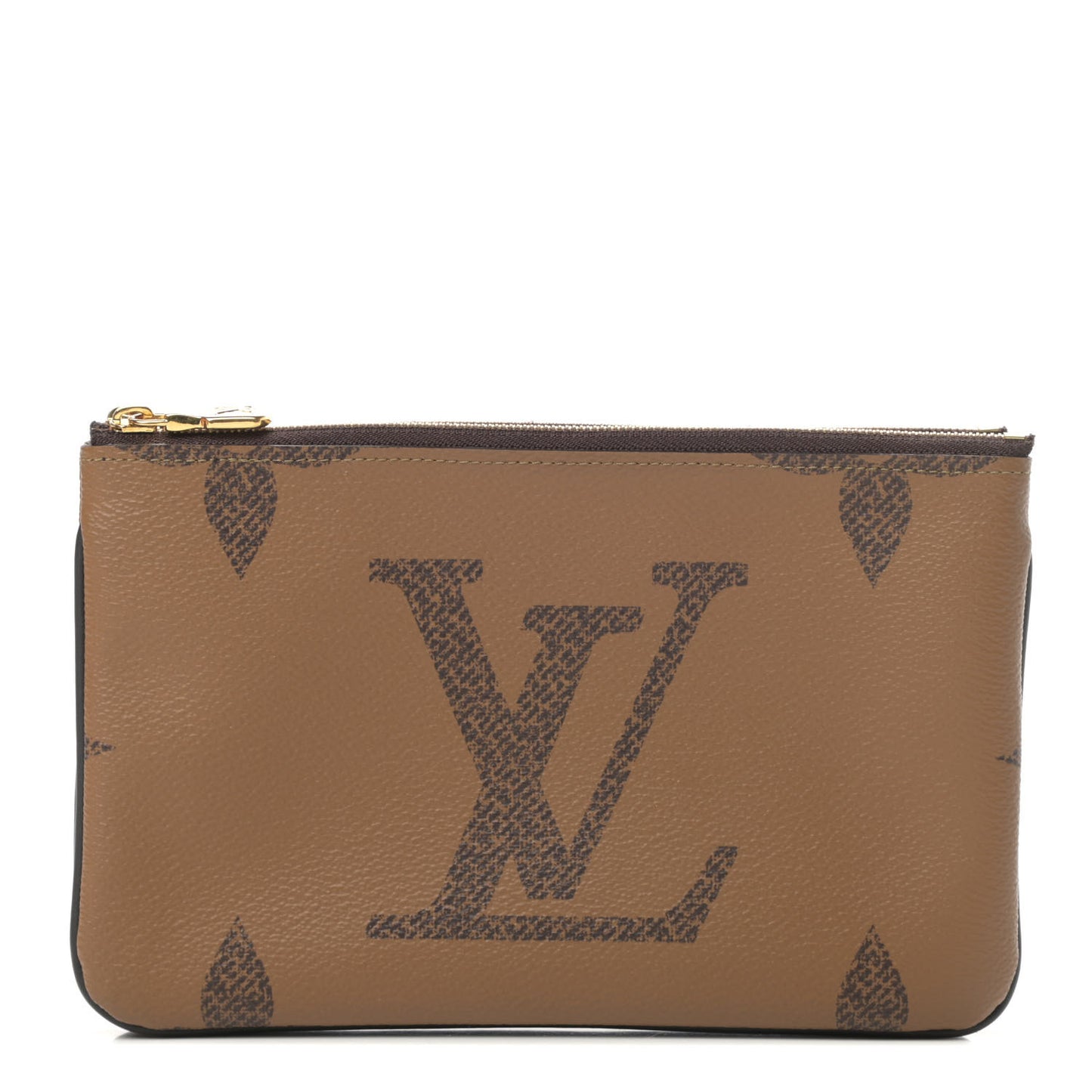 Reverse Monogram Giant Double Zip Pochette