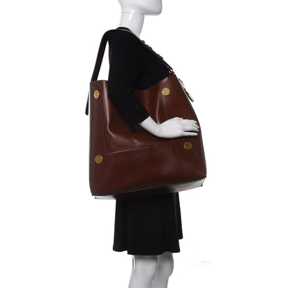 Stella McCartney Eco Alter Nappa Studded Large Bucket Bag Cognac 2 of 9