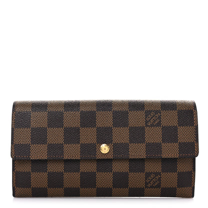 Louis Vuitton Damier Ebene Sarah Wallet 1 of 11