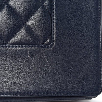 Chanel Sheepskin Quilted Medium Vintage Mademoiselle Flap Dark Navy 11 of 14