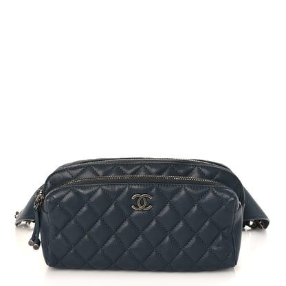 Chanel Calfskin Quilted Waist Bag Dark Grey 1 of 9