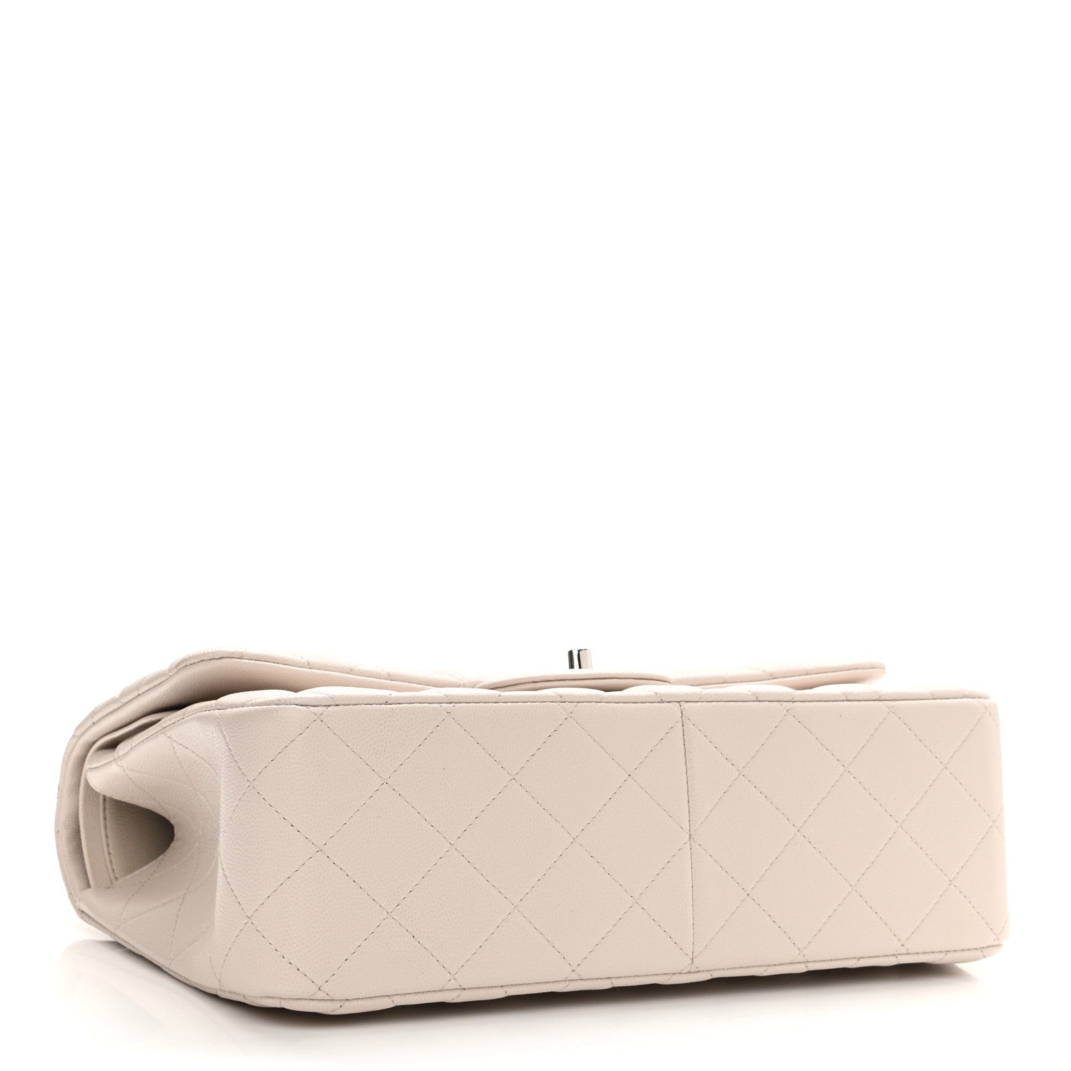 Chanel Caviar Quilted Jumbo Double Flap Ivory 4 of 8