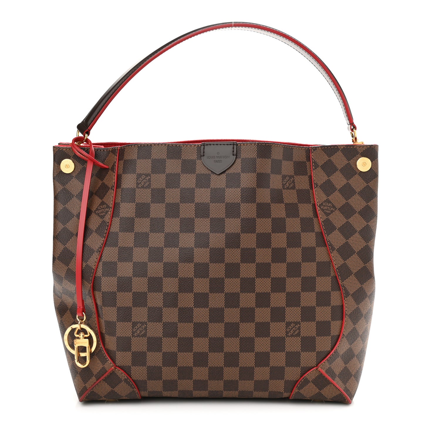 Damier Ebene Caissa Hobo Cherry