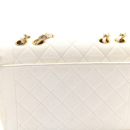 Chanel Lambskin Quilted Medium Single Flap White 14 of 15
