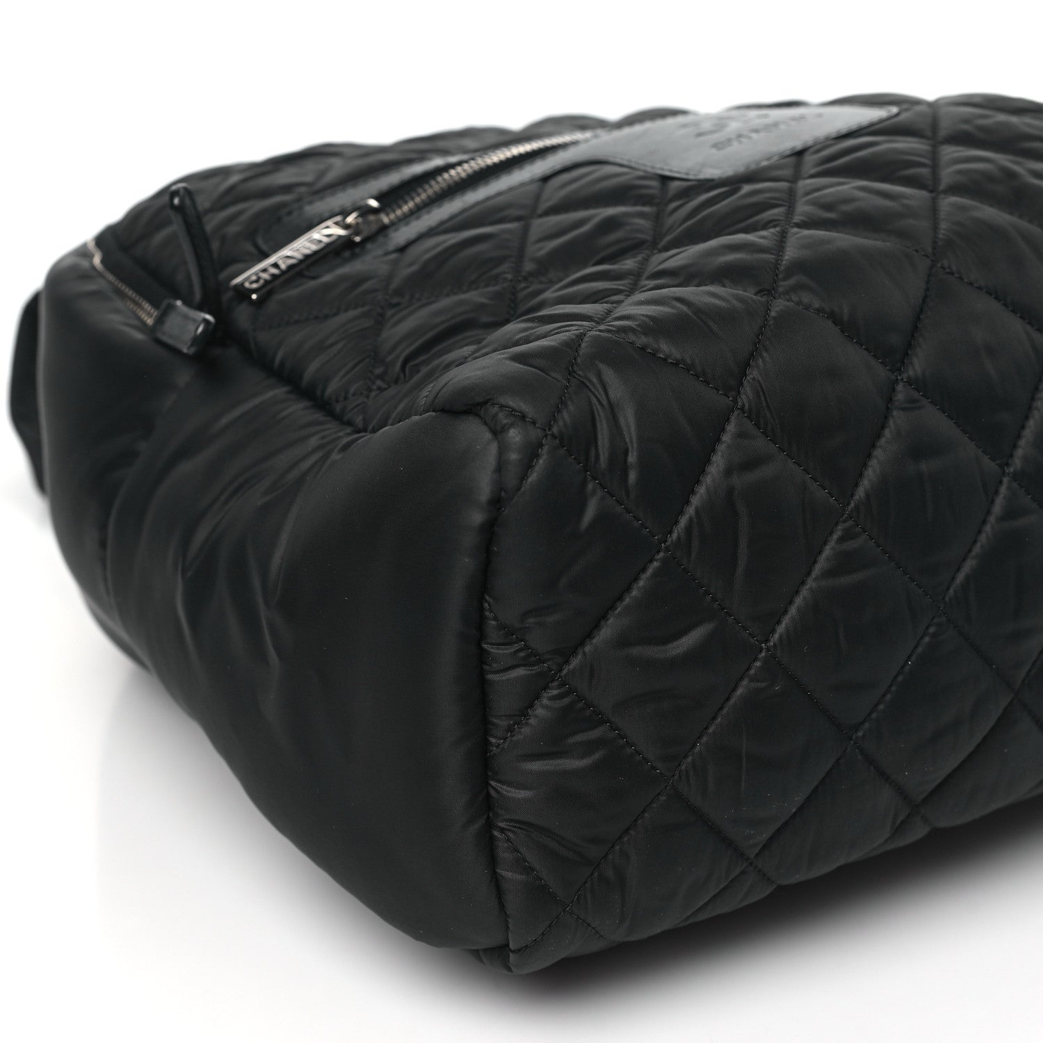 Chanel Nylon Quilted Coco Cocoon Backpack Black 8 of 9