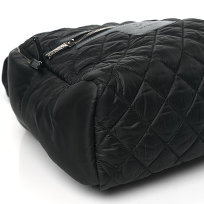 Chanel Nylon Quilted Coco Cocoon Backpack Black 8 of 9