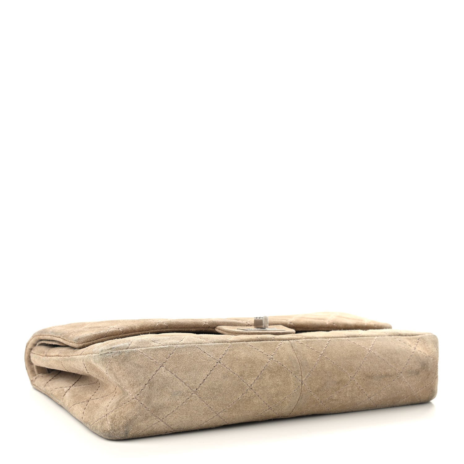 Chanel Suede Calfskin 2.55 Reissue 226 Flap Beige 4 of 14