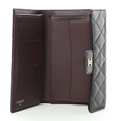 Chanel Caviar Quilted Large Flap Wallet Black 5 of 10