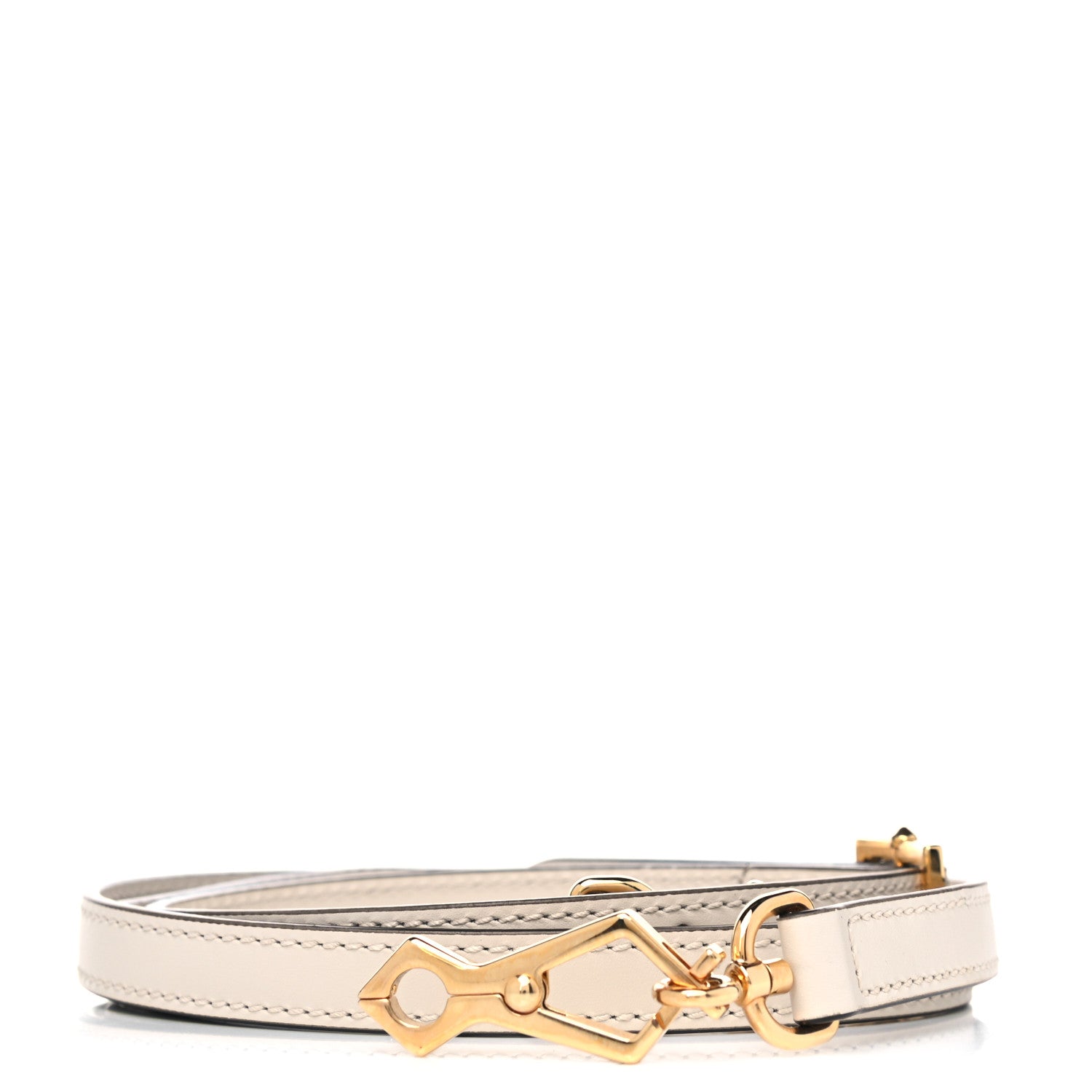 Gucci Calfskin 25mm Adjustable Shoulder Strap White 1 of 6