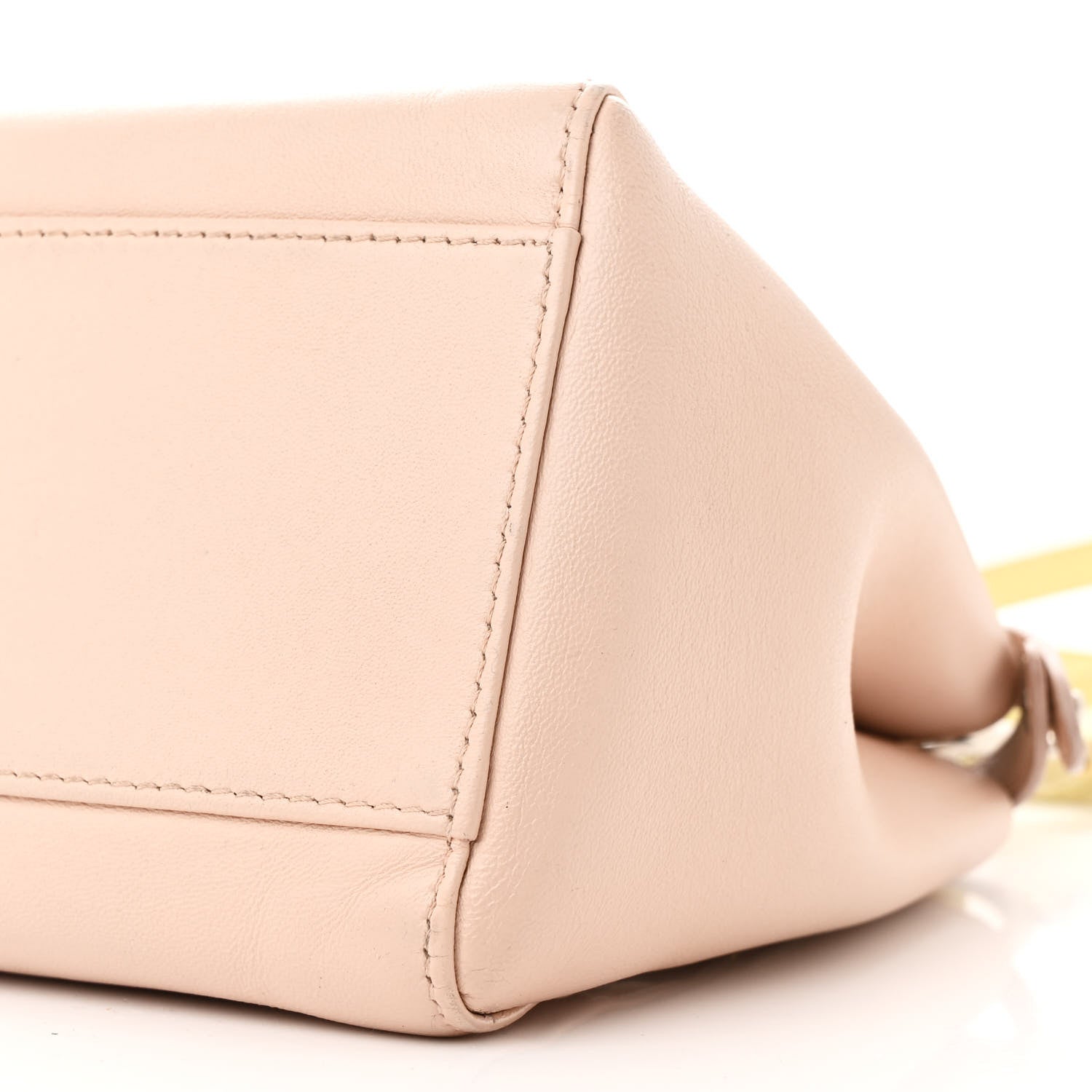 Fendi Nappa Colorblock Mini Peekaboo Iconic Satchel Plaster Banana Grigio Polvere 11 of 11