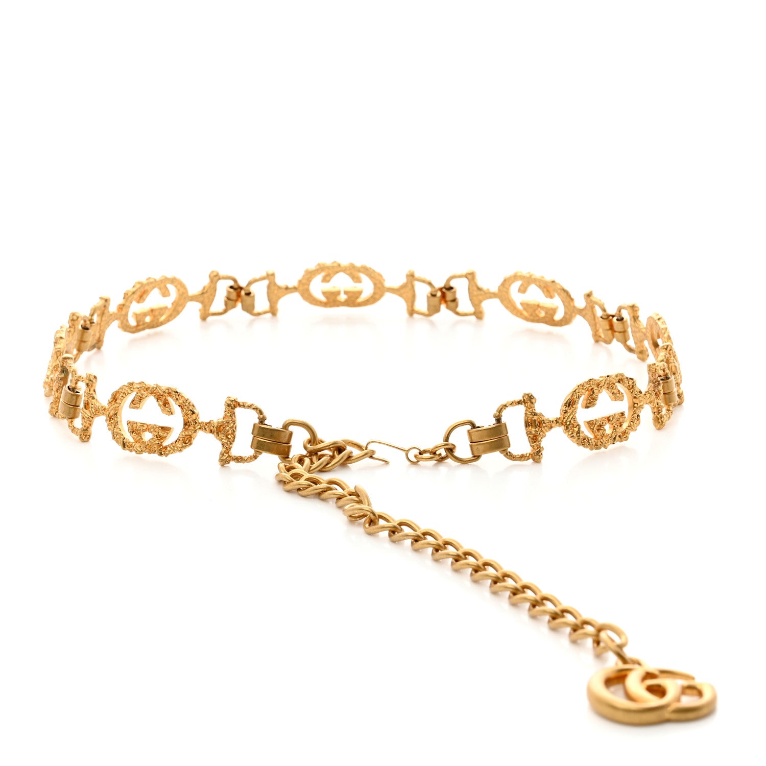 Gucci Horsebit Chain Belt Oro Antic Opaco 3 of 5