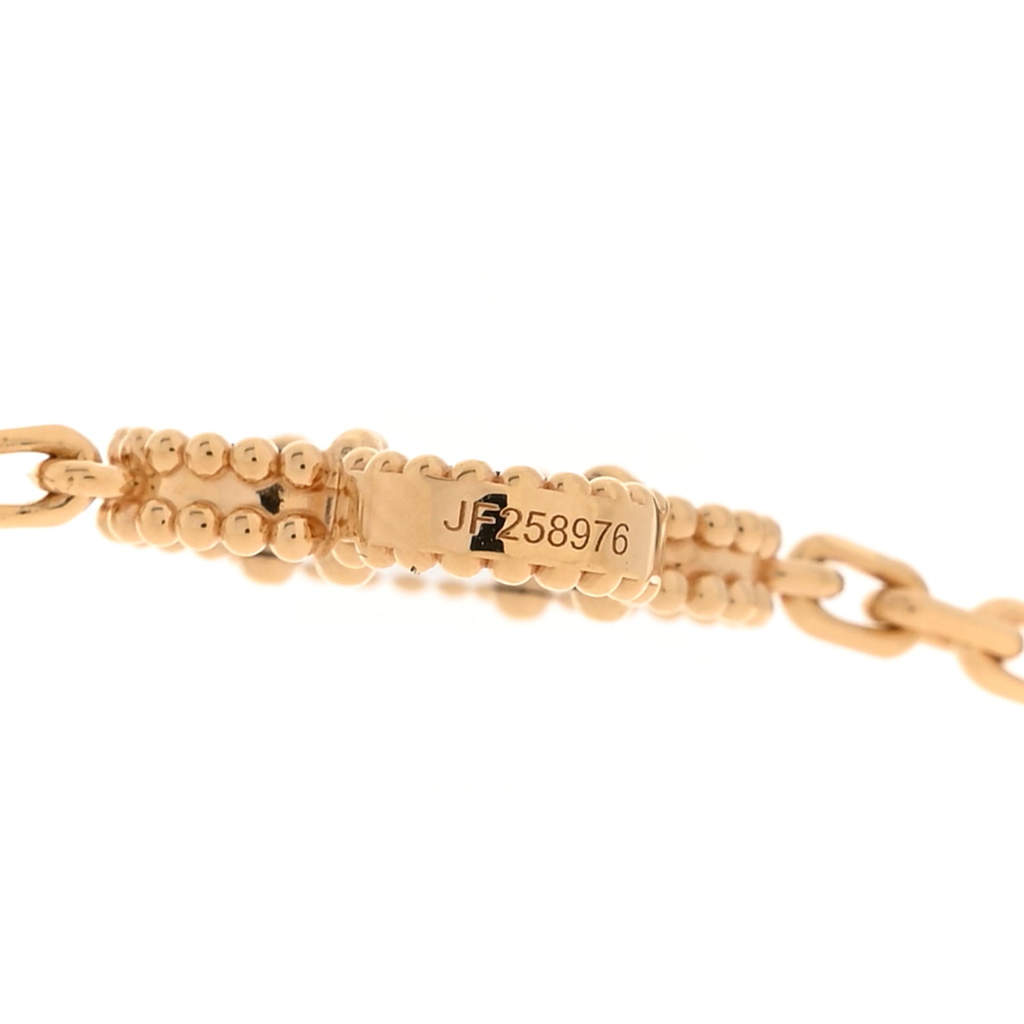 18K Yellow Gold Black Onyx 10 Motifs Vintage Alhambra Necklace