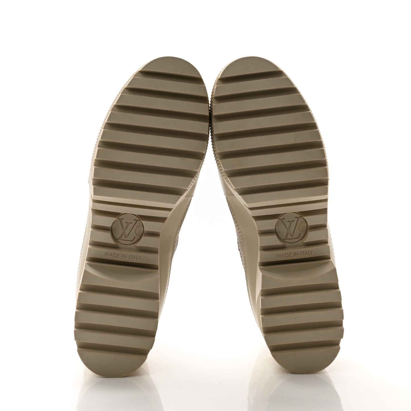 Suede Calfskin Laureate Platform Desert Boots 36.5 Taupe
