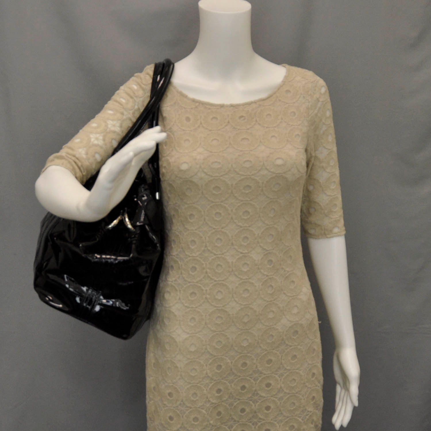 Burberry Patent Quilted Beaton Black 2 of 10