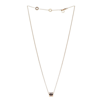 Bulgari 18K Rose Gold Cermet Small B.Zero1 Pendant Necklace 3 of 8