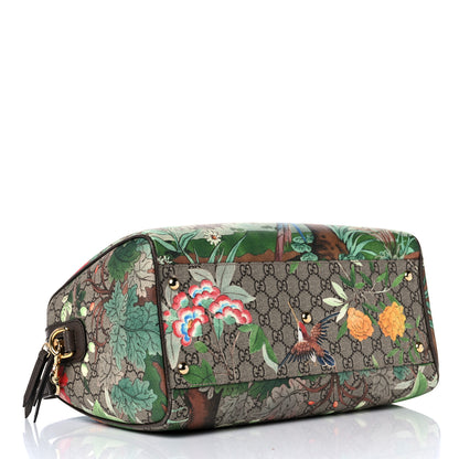 Gucci GG Supreme Monogram Tian Medium Boston Beige Multicolor New Acero 3 of 15