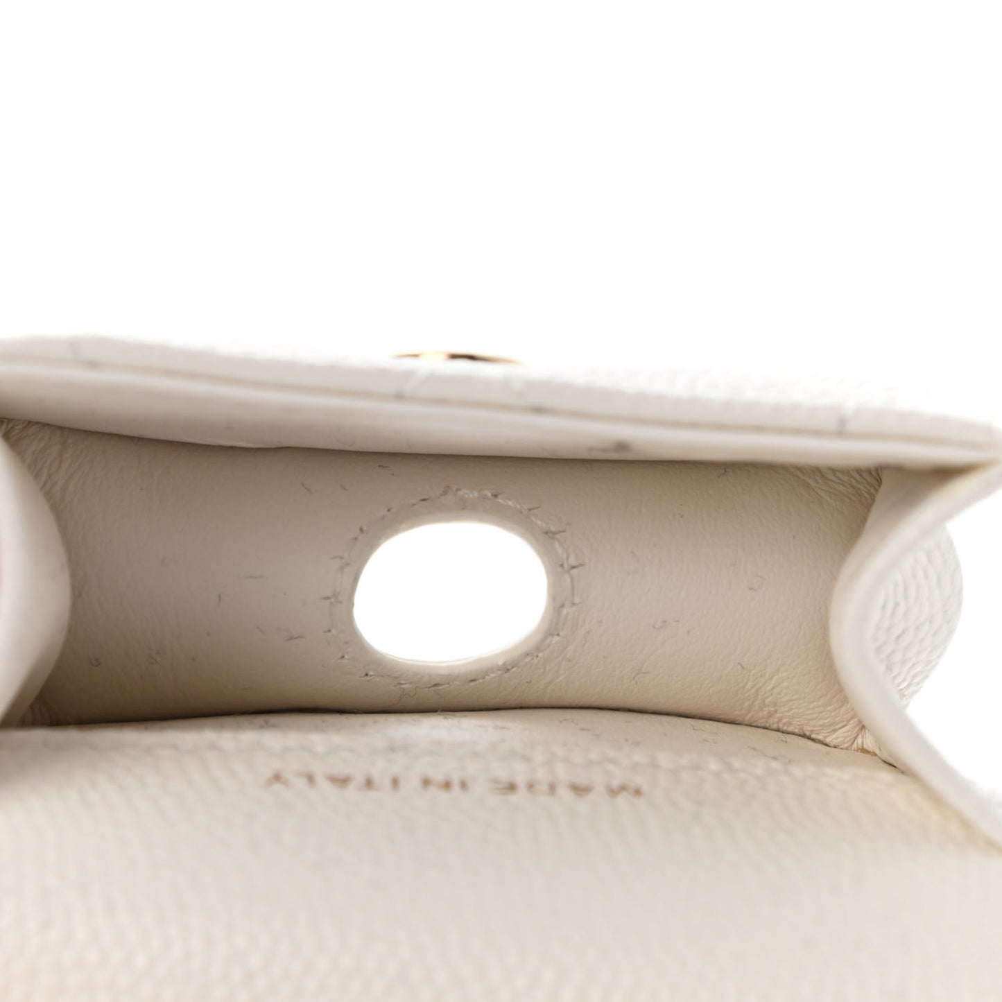 Caviar Quilted Airpods Pro Case White