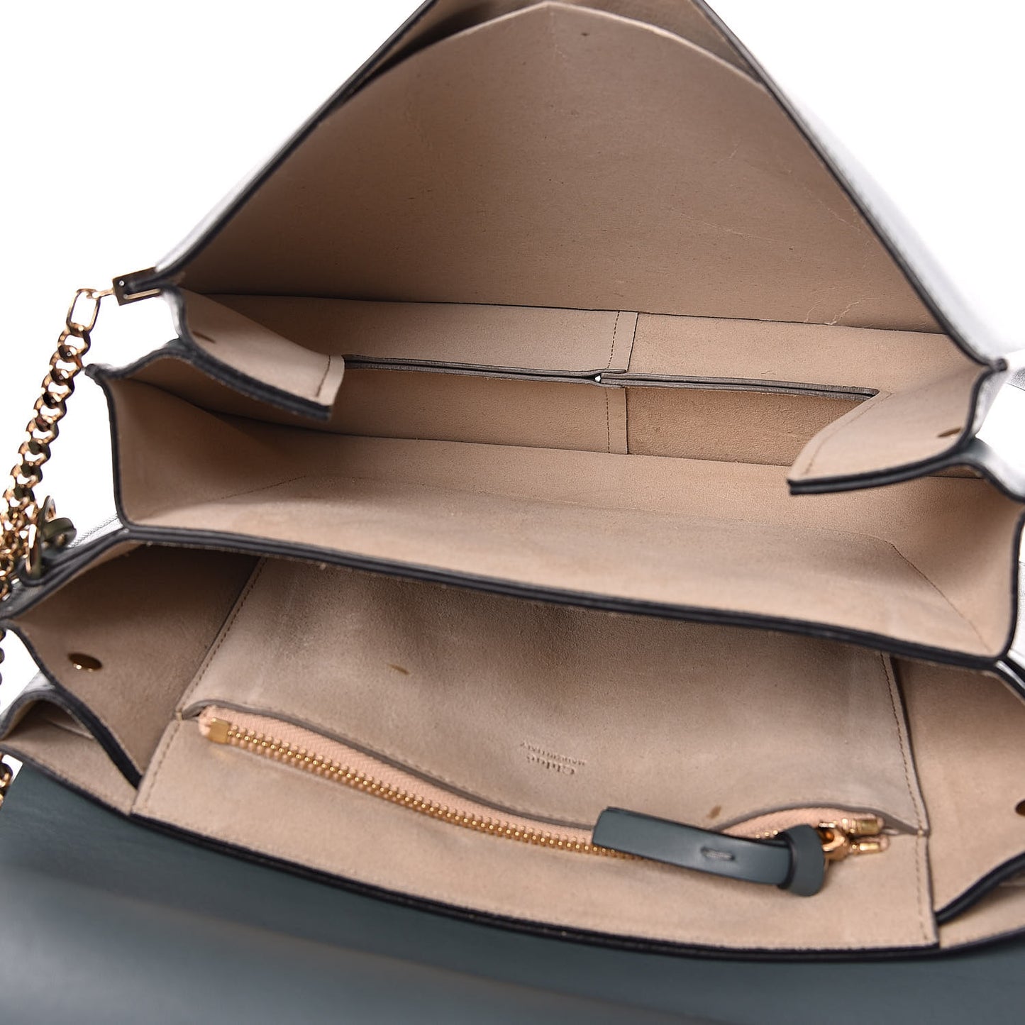 Suede Calfskin Medium Faye Shoulder Bag Cloudy Blue