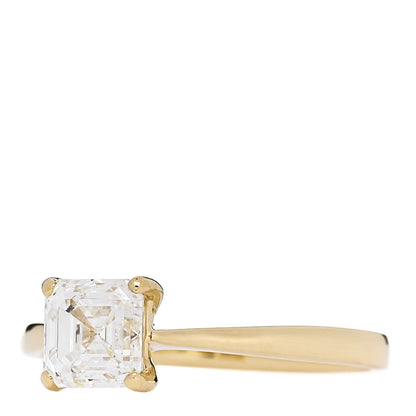 Parker & West by FASHIONPHILE 18K Yellow Gold Diamond 1.03ct Square Emerald Cut Engagement Ring  52 6 3 of 9