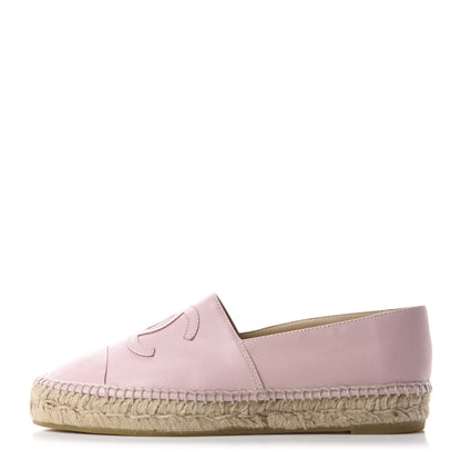 Chanel Lambskin CC Espadrilles 36 Light Pink 1 of 11