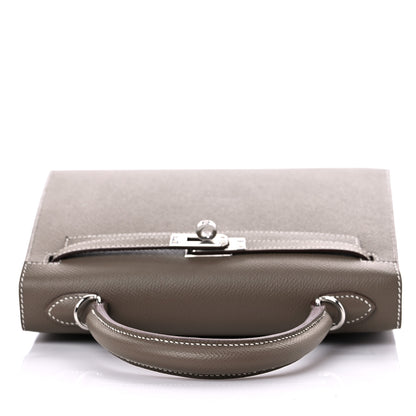 Hermes Epsom Kelly Sellier 25 Etoupe 14 of 38