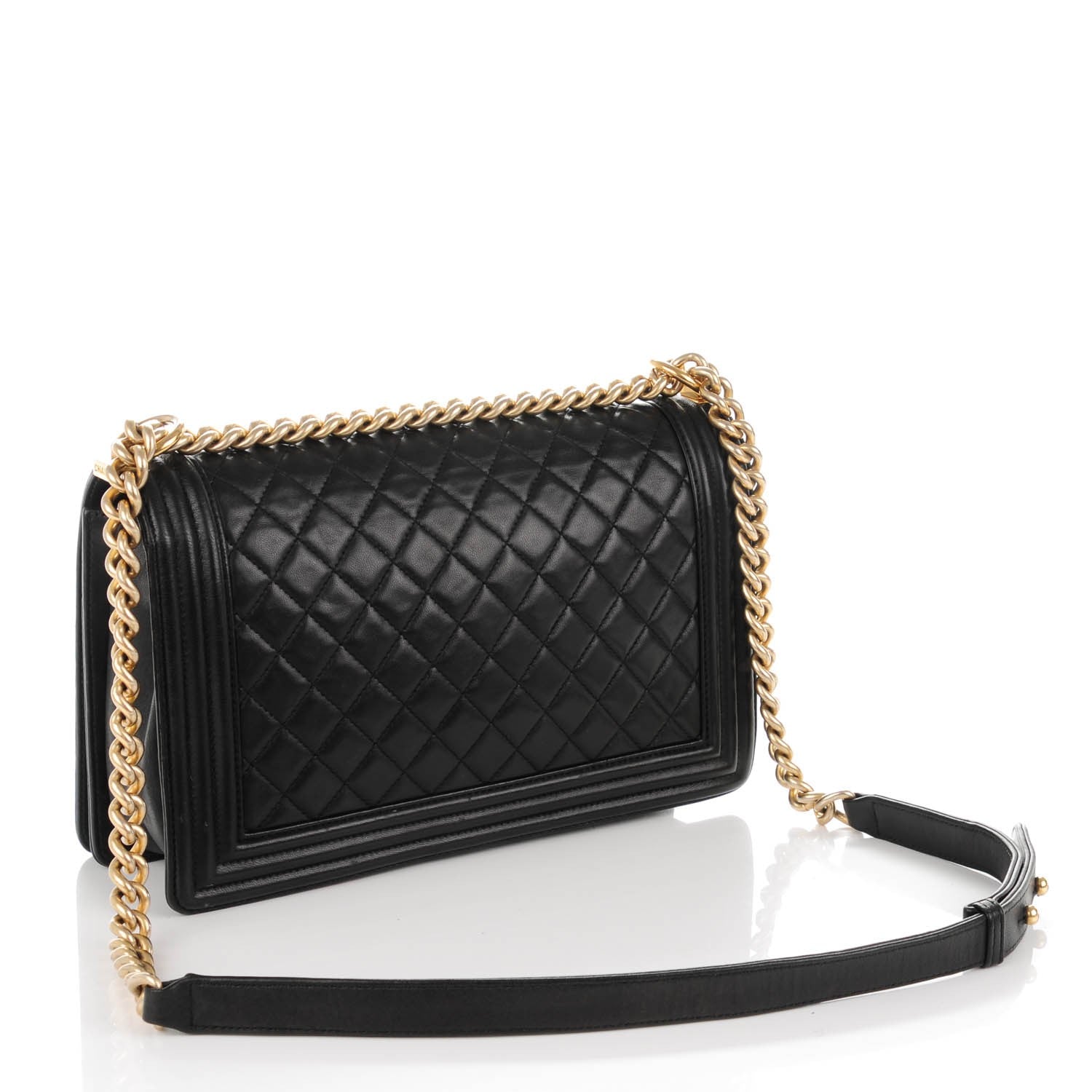 Chanel Lambskin Quilted New Medium Boy Flap Black 3 of 7