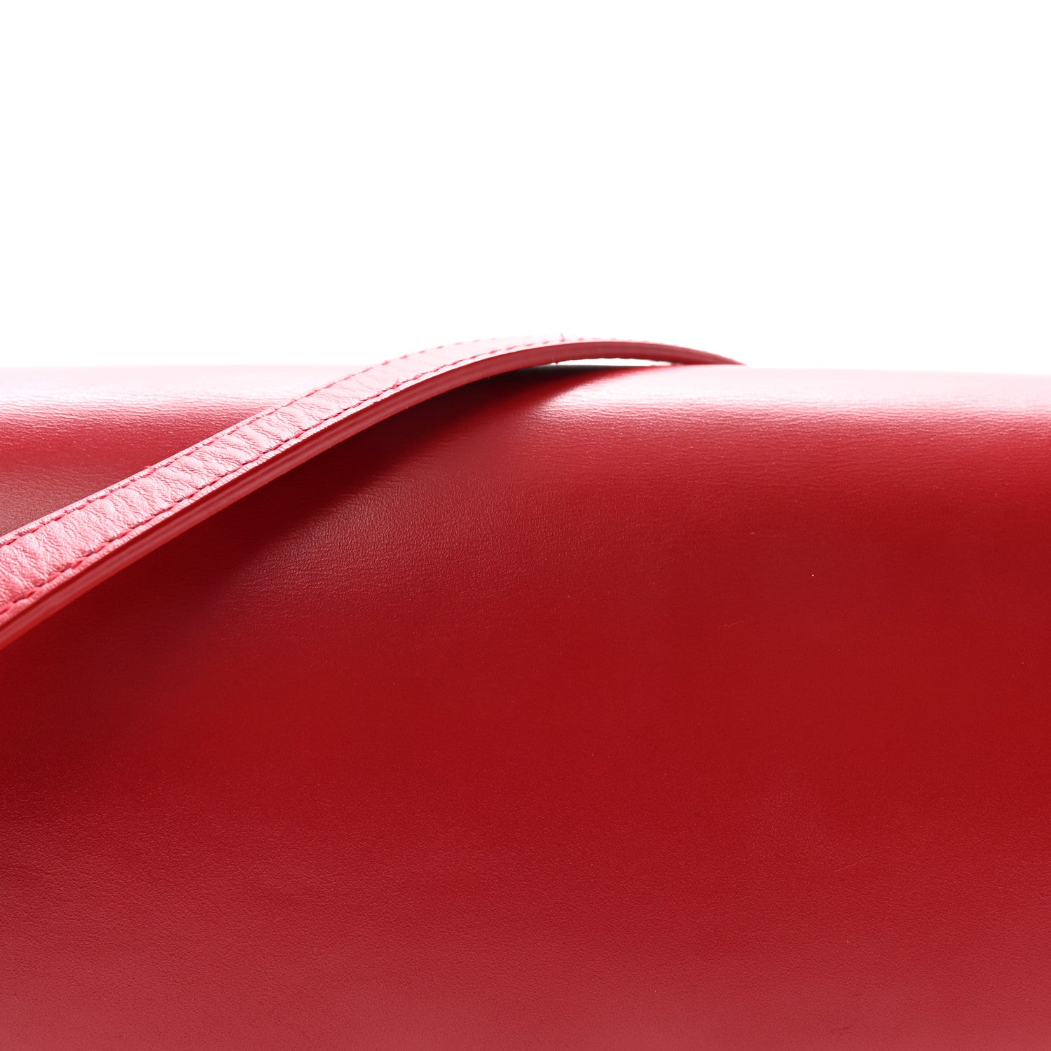 Saint Laurent Smooth Calfskin Le Maillon Satchel Rouge Eros 7 of 9