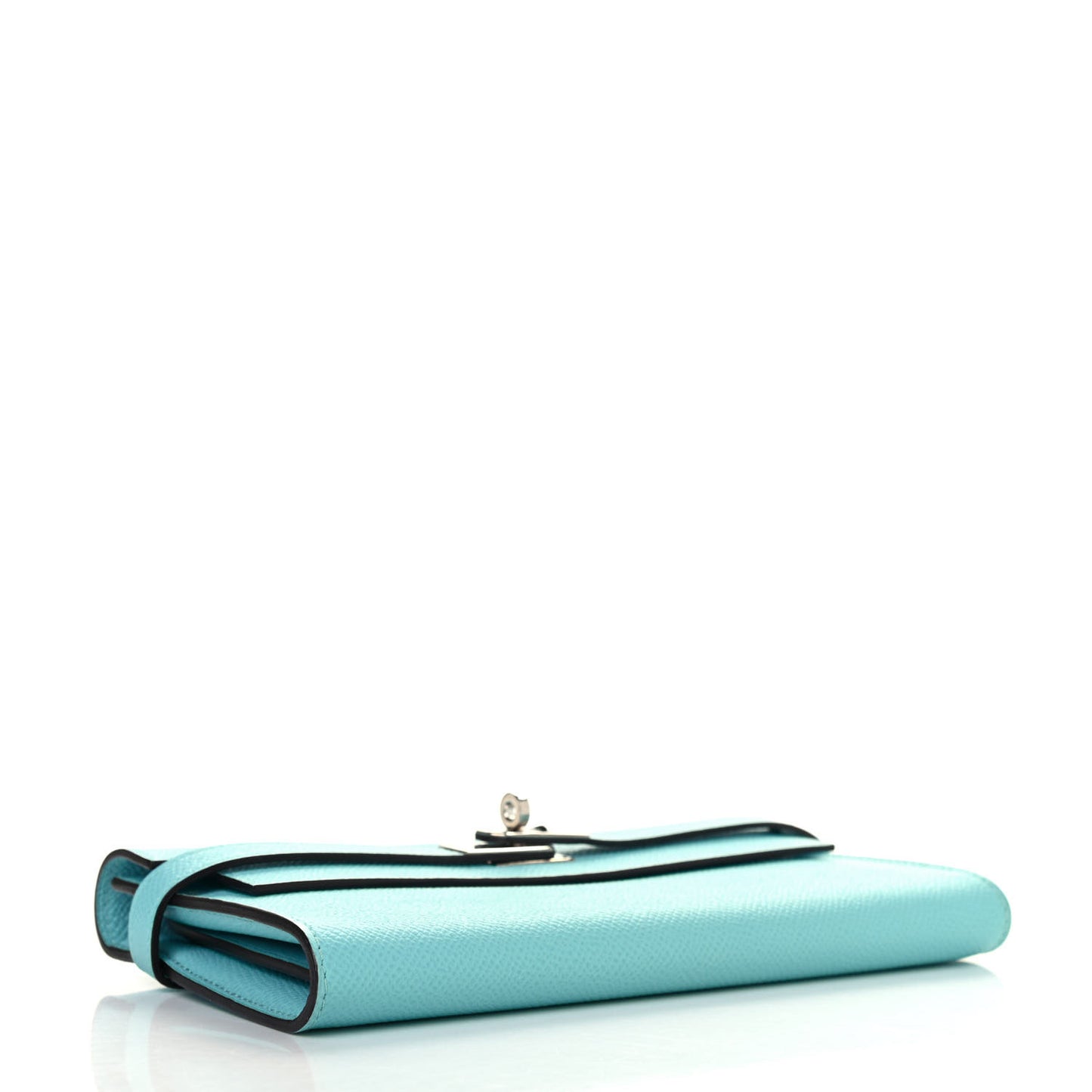 Epsom Kelly Longue Wallet Bleu Atoll