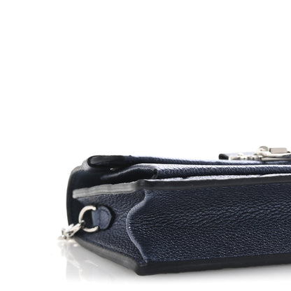 Louis Vuitton Metalli Empreinte Monogram Vavin Chain Wallet Navy Nacre 7 of 9