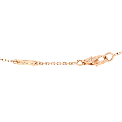 Van Cleef & Arpels 18K Rose Gold Sweet Alhambra Pendant Necklace 4 of 5
