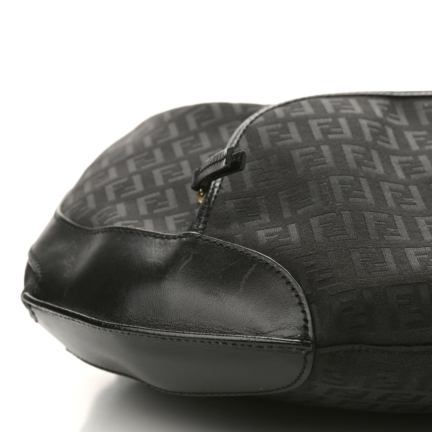 Fendi Zucchino Cuoio Chef Hobo Black 7 of 8