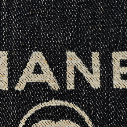 Chanel Denim Medium Deauville Tote Dark Blue White 14 of 14