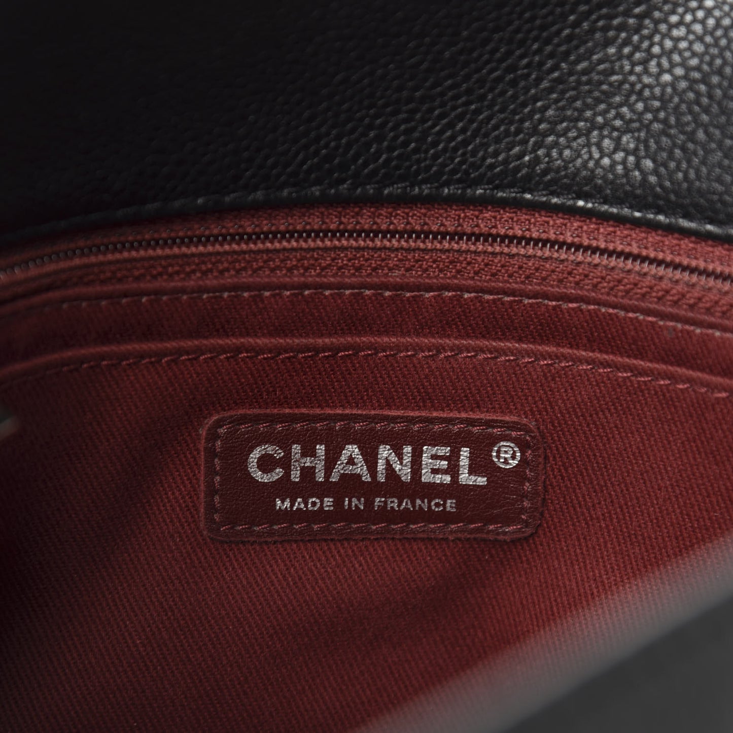 Caviar Large Timeless CC Flap Black