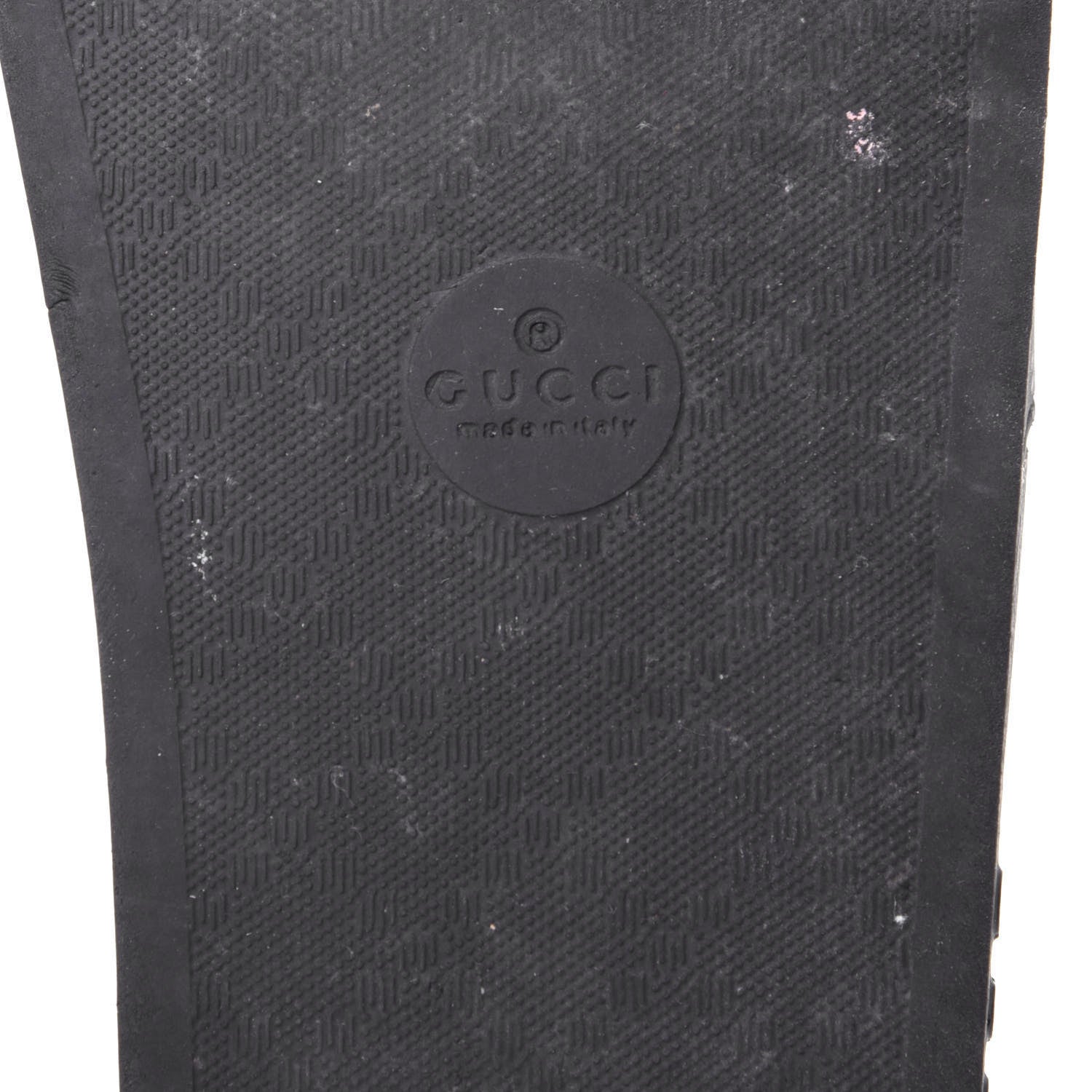 Gucci Rubber Womens Logo Slide Sandals 39 Black 9 of 10