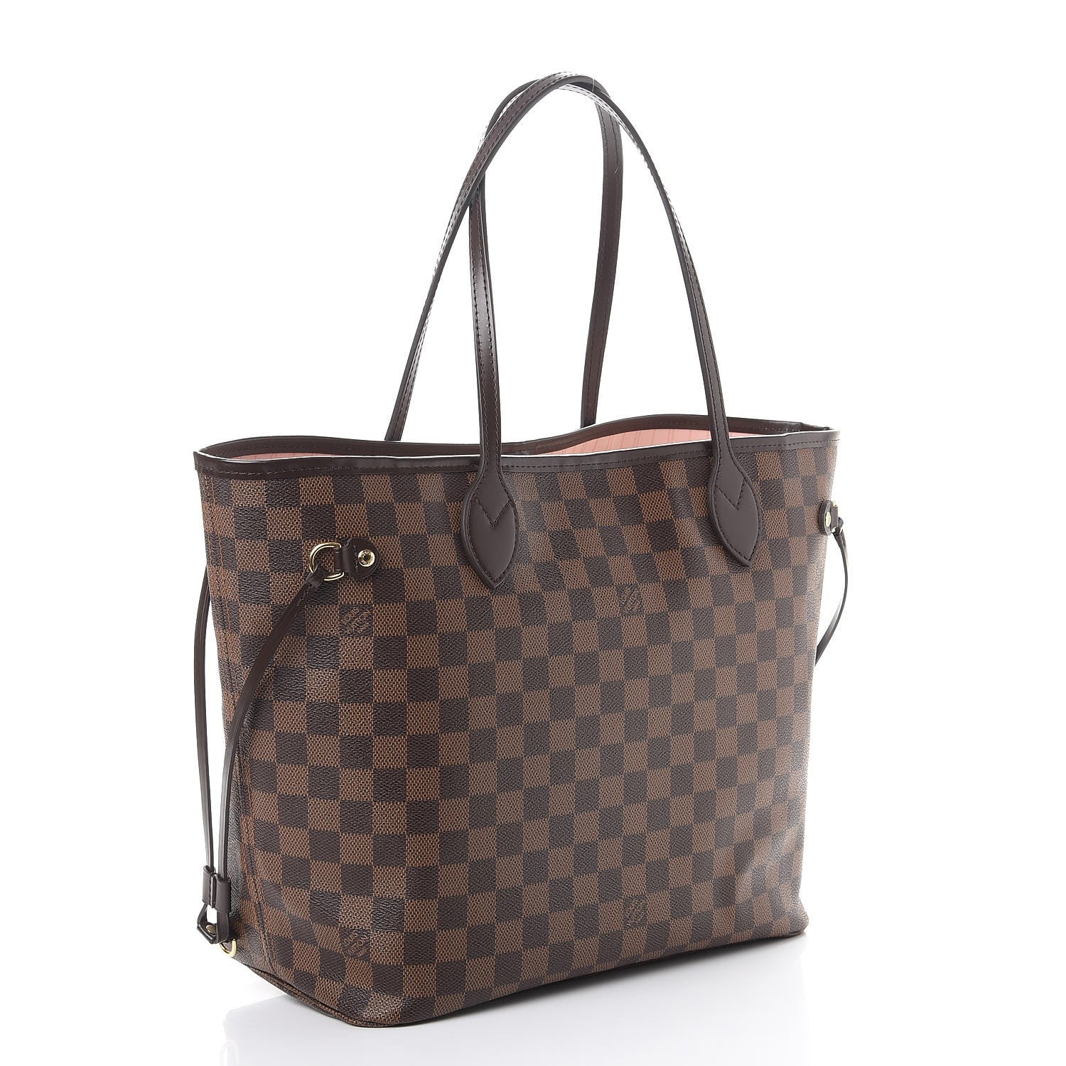 Louis Vuitton Damier Ebene Neo Neverfull MM Rose Ballerine 3 of 8