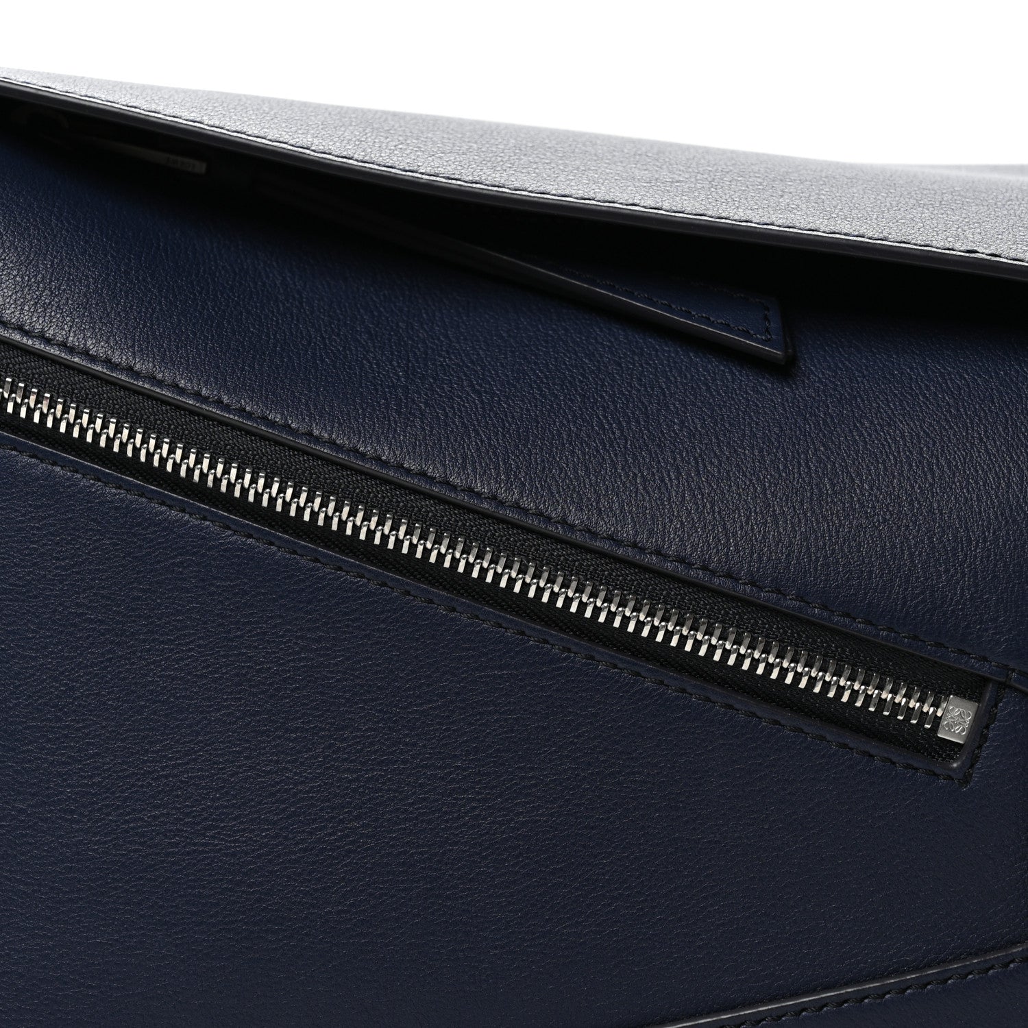 Loewe Calfskin Small Puzzle Edge Bumbag Navy Blue 8 of 10