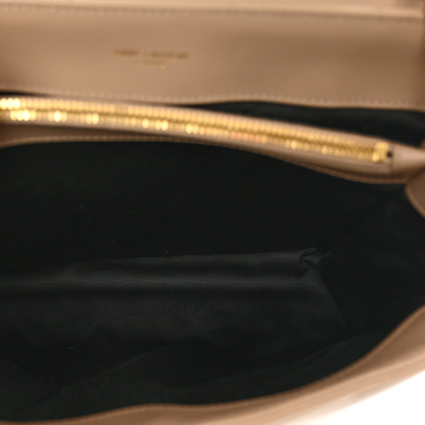 Calfskin Y Quilted Monogram Medium Loulou Chain Satchel Dark Beige