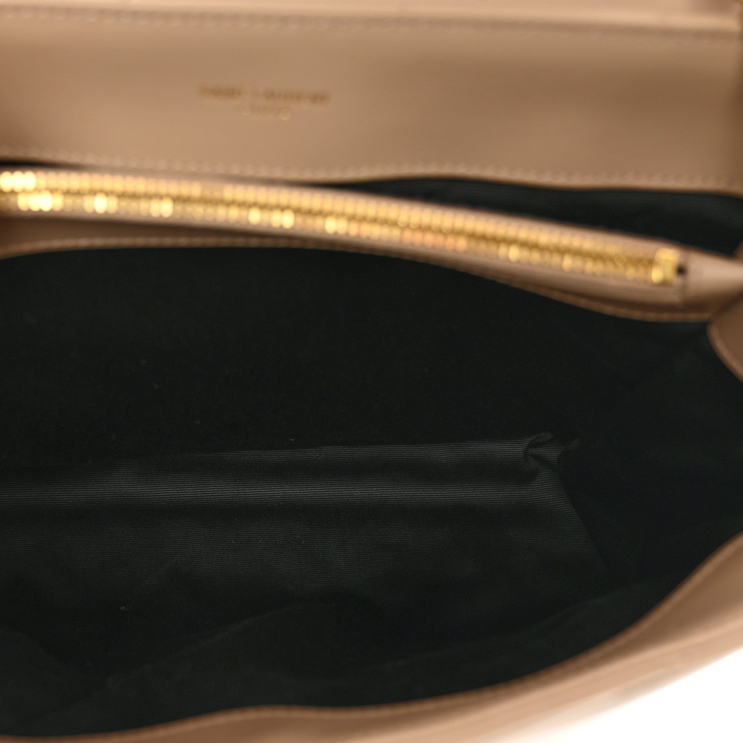 Saint Laurent Calfskin Y Quilted Monogram Medium Loulou Chain Satchel Dark Beige 6 of 10